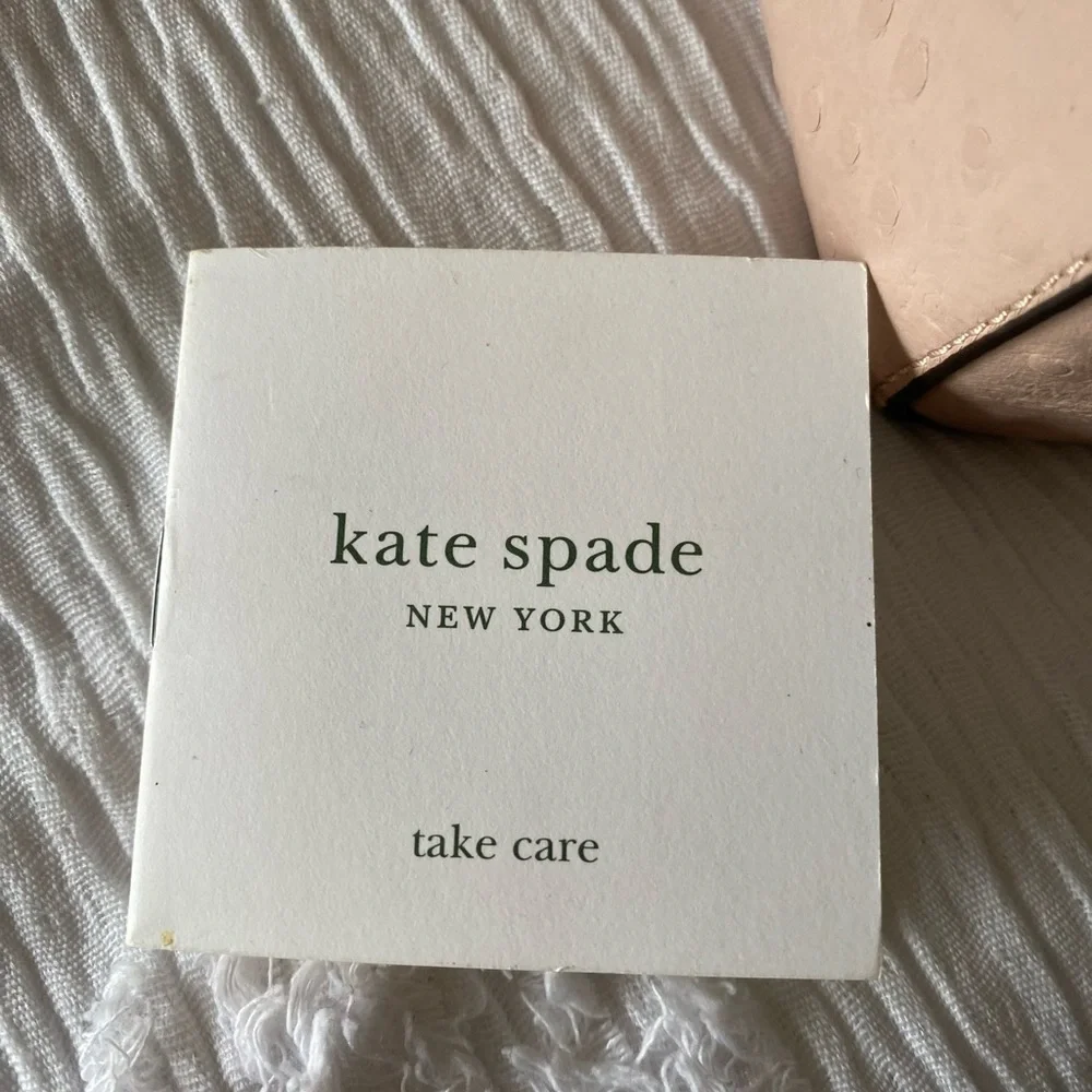 Kate Spade Blush Textured Tote with strap - Picture 7 of 16